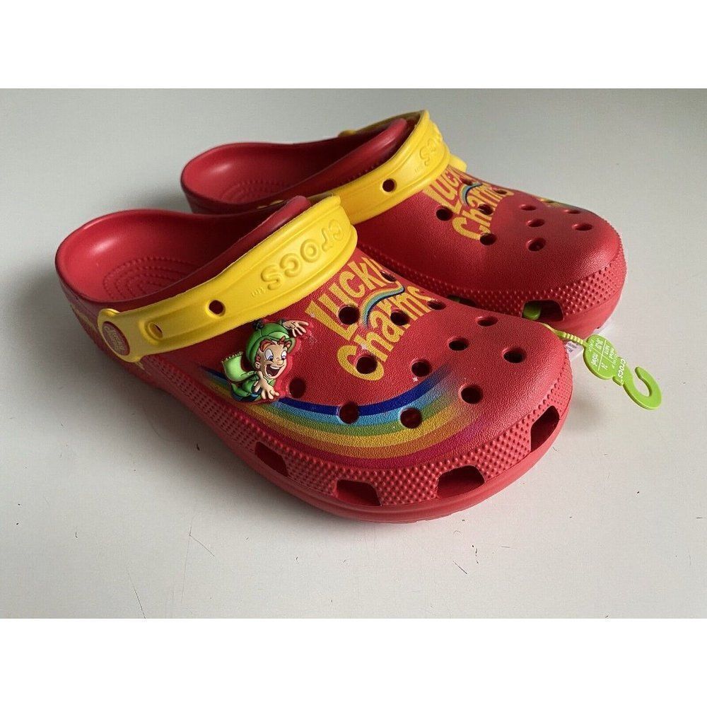 Limited Edition Crocs Classic Lucky Charms‎ Men’s Sz 6 Women’s 8 Clog 207118-610